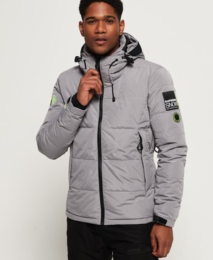 Superdry Snow Shadow Down Férfi Kabát Sötét Szürke | GJXSH4312